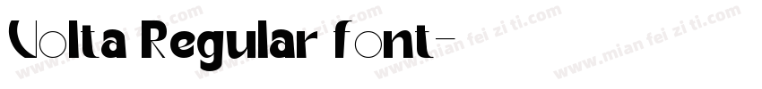 Volta Regular font字体转换